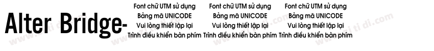 Alter Bridge字体转换